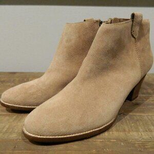 Madewell The Billie Boot suede ankle boots tan